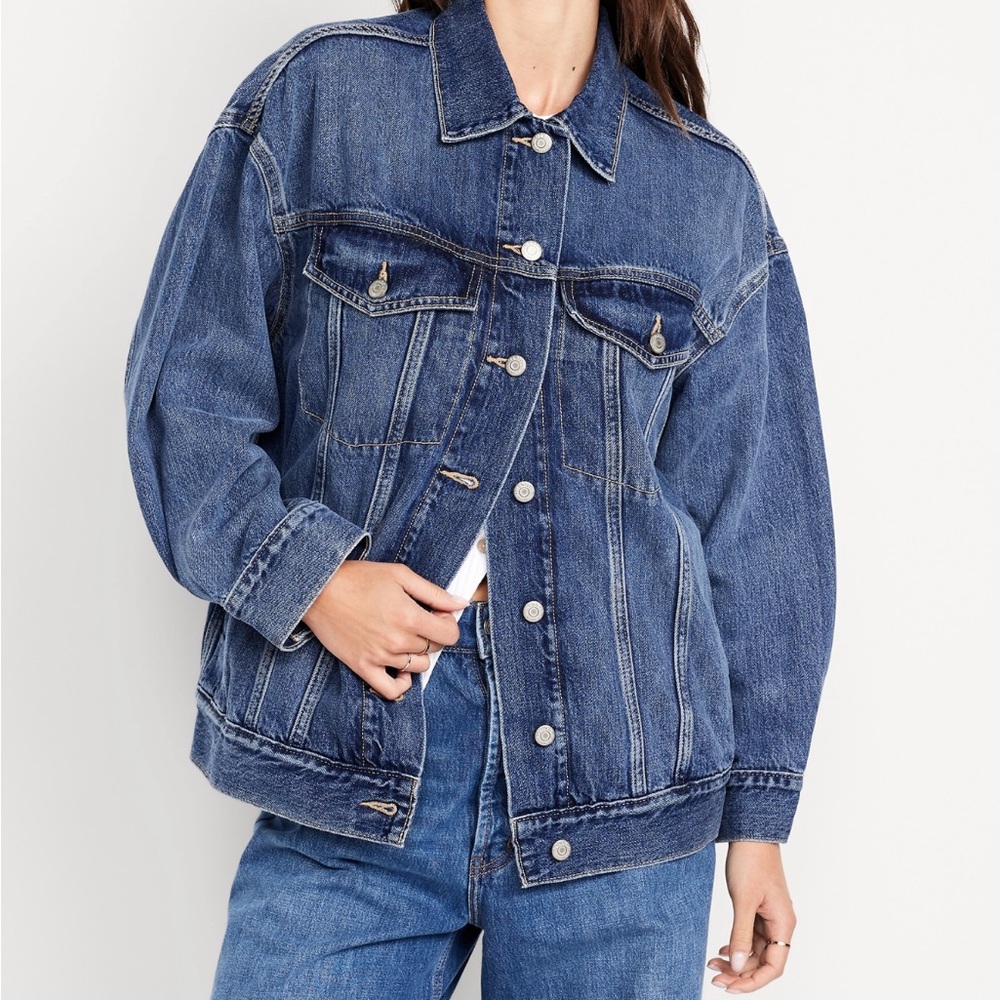 Oversized Jean Trucker Jacket